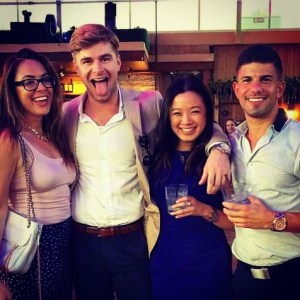 Eye glasses aren't so bad when smiling is involved.