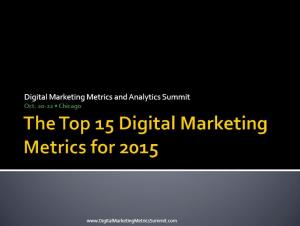 The definitive guide to the top 15 Digital Marketing Metrics for 2015